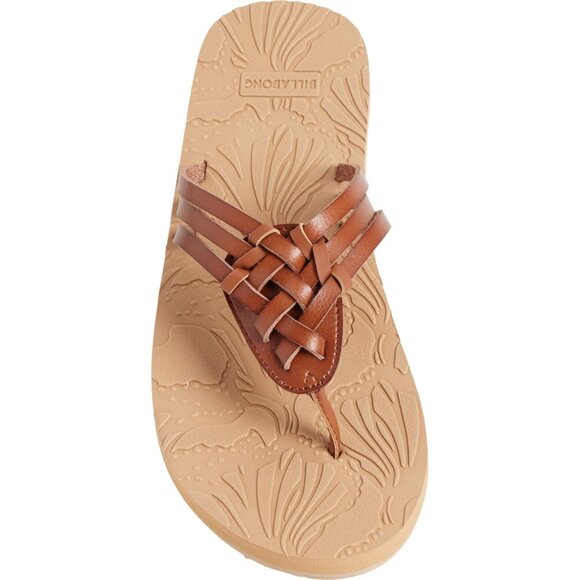 NEW Billabong July Flip Flops For Women in brown 253 - Picture 5 of 6